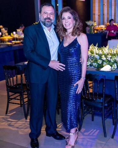 O casal Marcos e Zeina Maluf
